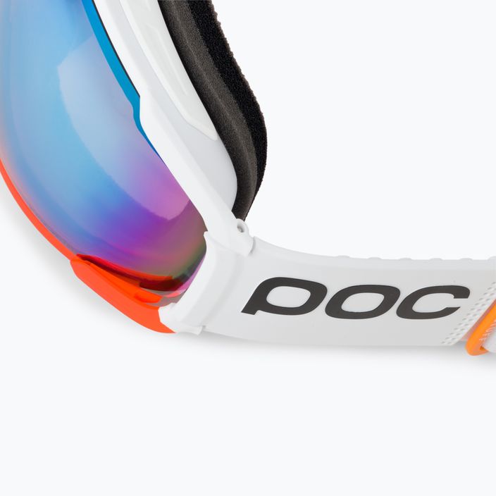 Ochelari de schi POC Zonula Clarity Comp white/fluorescent orange/spektris blue 5