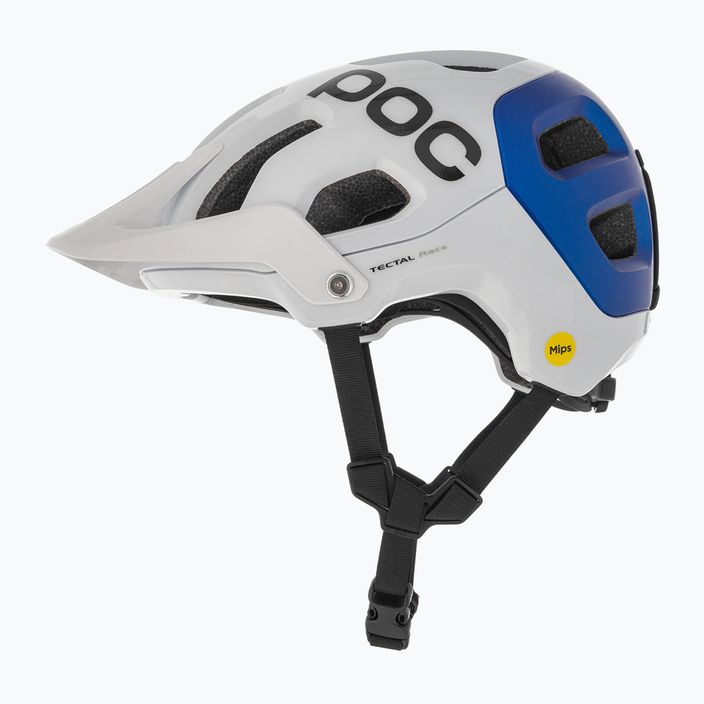 Cască de ciclism MTB POC Tectal Race MIPS hydrogen white/opal blue metallic mat 5