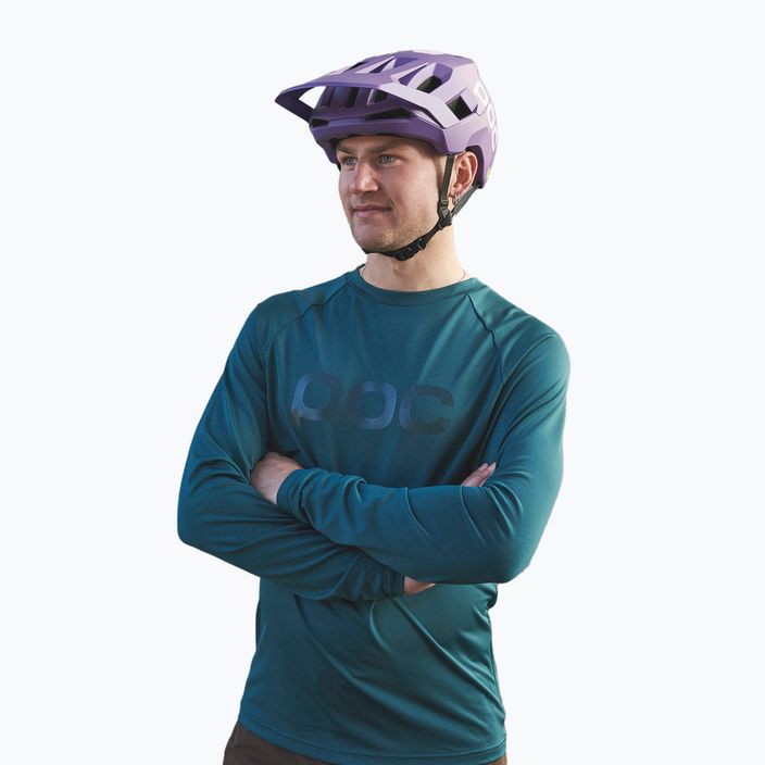 Bărbați de ciclism cu mânecă lungă POC Reform Enduro Jersey dioptase blue