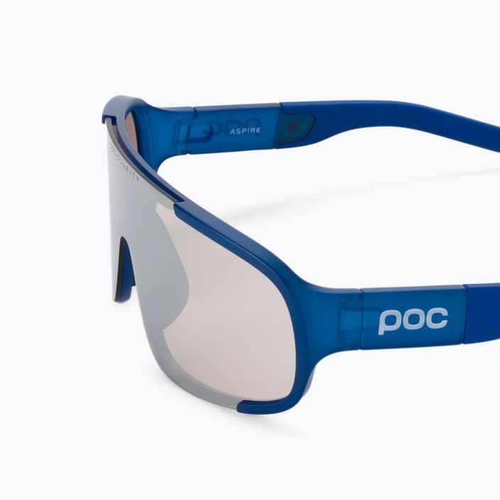 Ochelari de protecție pentru bicicletă POC Aspire opal blue translucent/clarity trail silver 5