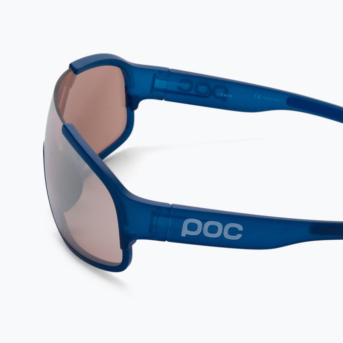 Ochelari de protecție pentru bicicletă POC Crave opal blue translucent/clarity trail silver 4
