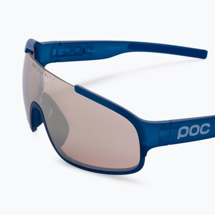 Ochelari de protecție pentru bicicletă POC Crave opal blue translucent/clarity trail silver 5