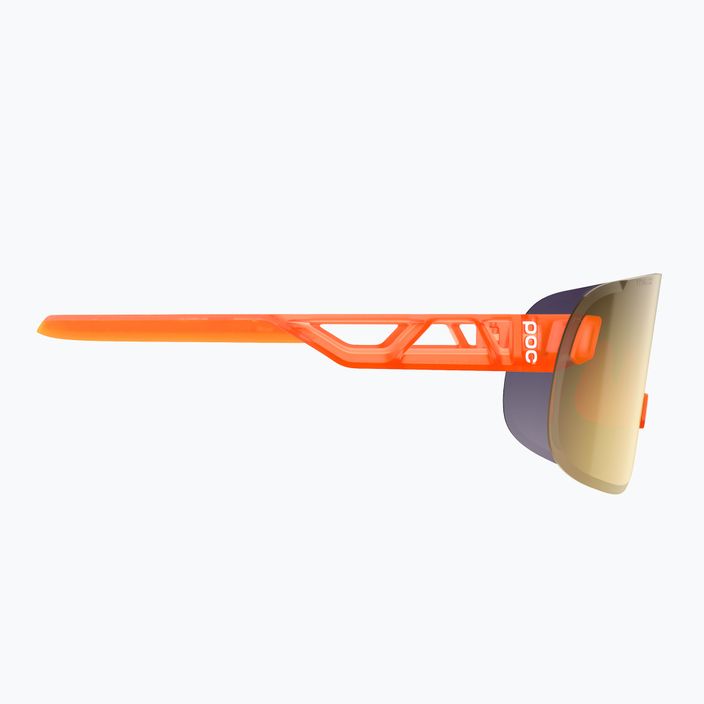 Ochelari de protecție pentru bicicletă POC Elicit fluorescent orange translucent/clarity road gold 4