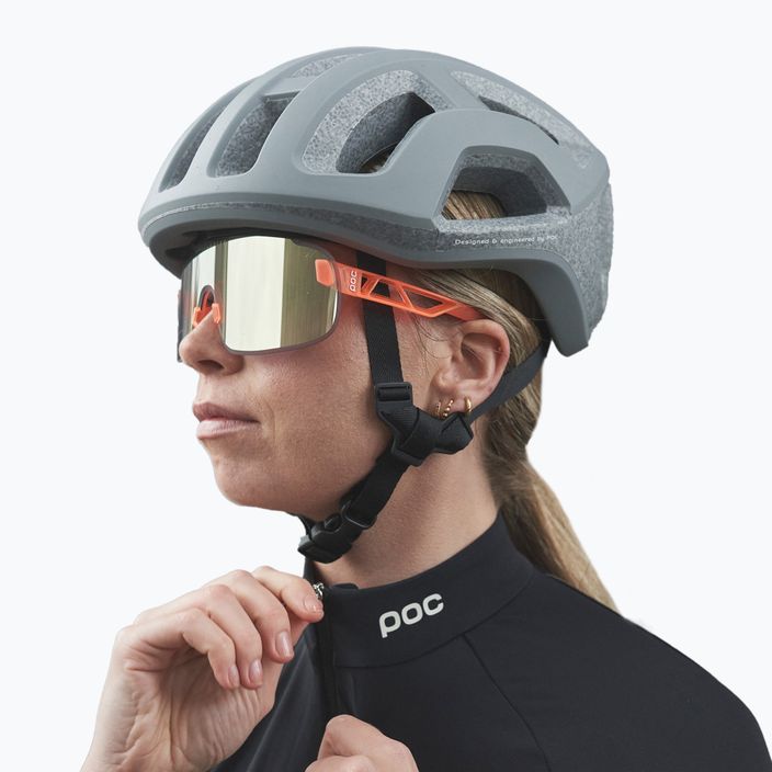 Ochelari de protecție pentru bicicletă POC Elicit fluorescent orange translucent/clarity road gold 6