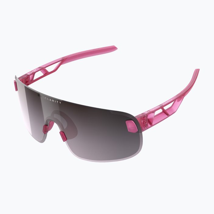 Ochelari de protecție pentru bicicletă POC Elicit actinium pink translucent/clarity road silver