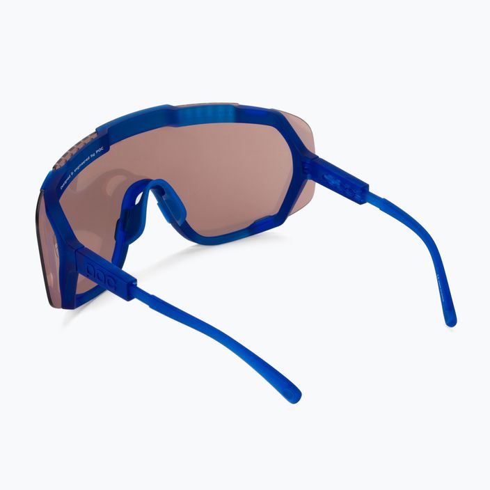 Ochelari de protecție pentru bicicletă POC Devour opal blue translucent/clarity trail silver 3