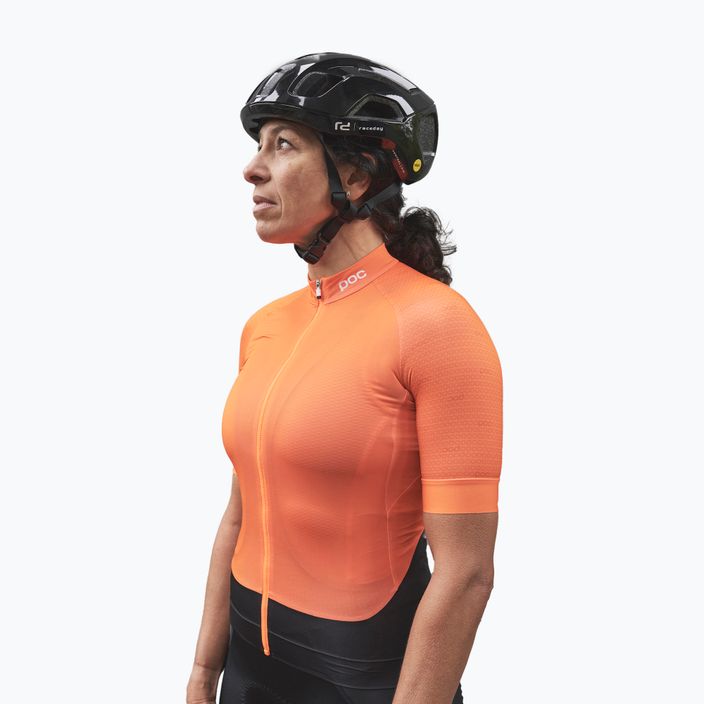 Tricoul de ciclism pentru femei POC Essential Road zink orange