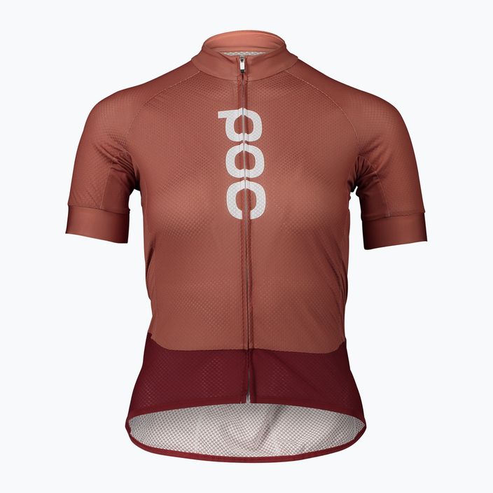Tricoul de ciclism pentru femei POC Essential Road Logo himalayan salt/garnet red 5