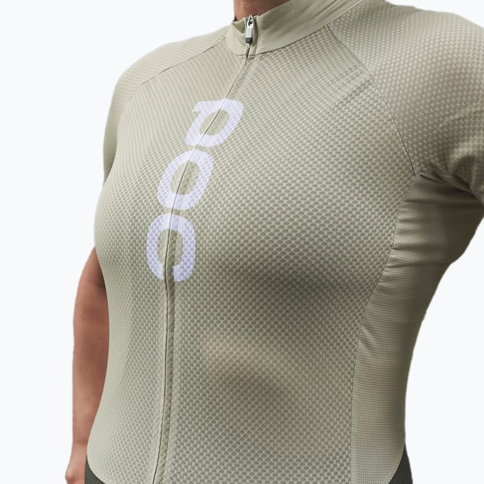 Tricoul de ciclism pentru femei POC Essential Road Logo prehnite green/epidote green 3