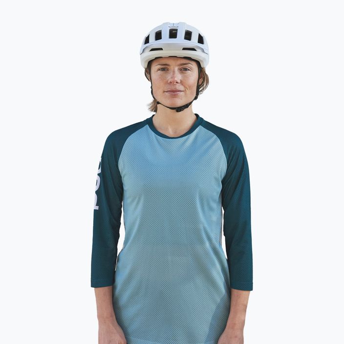 Tricoul de ciclism pentru femei POC MTB Pure 3/4 lt dioptase blue/dioptase blue