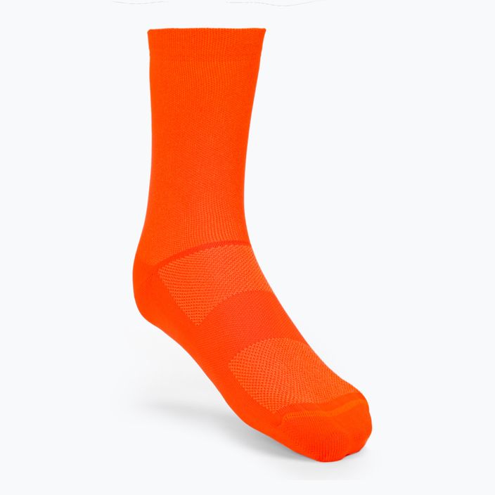 Șosete de ciclism POC Fluo Mid fluorescent orange