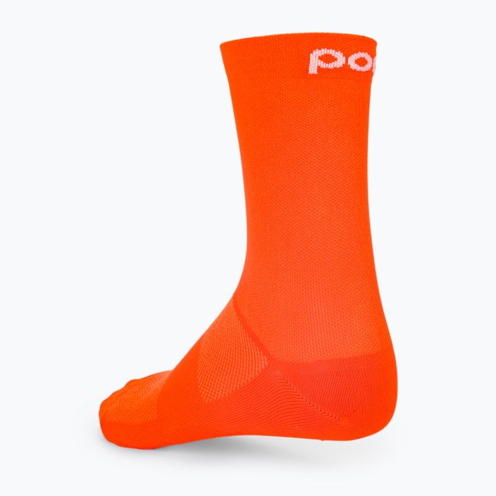 Șosete de ciclism POC Fluo Mid fluorescent orange 2