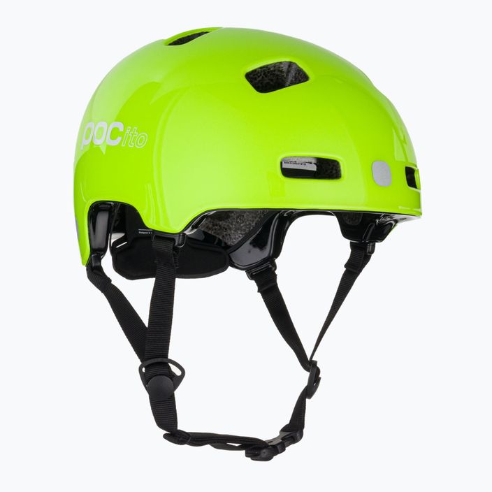 Cască de bicicletă pentru copii POC Pocito Crane MIPS galben/verde fluorescent