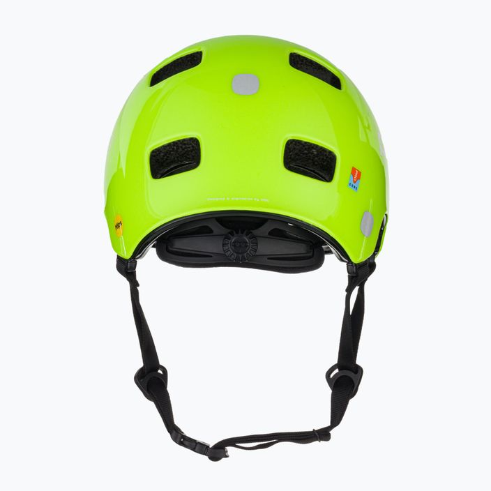 Cască de bicicletă pentru copii POC Pocito Crane MIPS galben/verde fluorescent 3