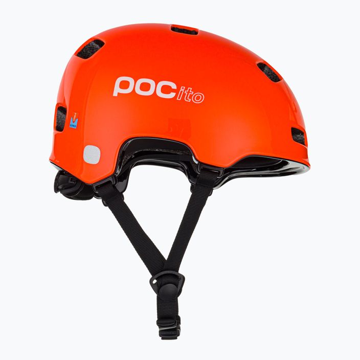 Cască de bicicletă pentru copii POC Pocito Crane MIPS portocaliu fluorescent 4