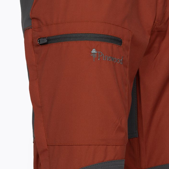 Pantaloni de trekking pentru bărbați Pinewood Caribou TC teracotă/gri pentru bărbați 2