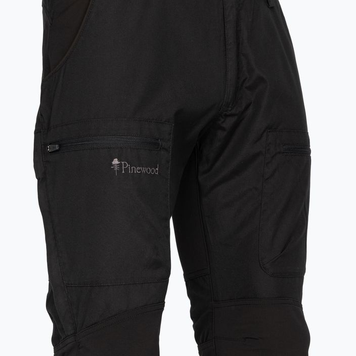 Pantaloni de trekking pentru bărbați Pinewood Caribou TC negru/negru 3