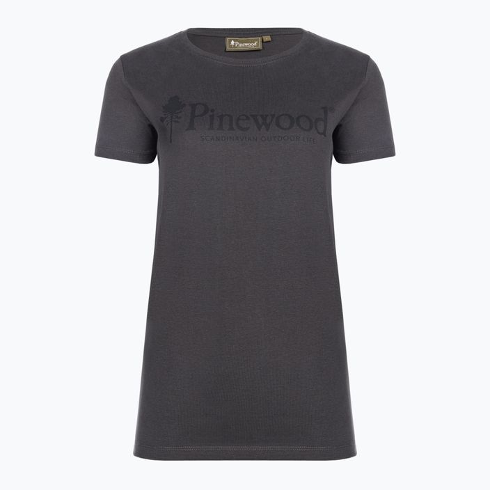 Tricou pentru femei Pinewood Outdoor Life dark anthracite