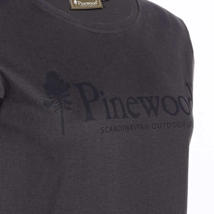 Tricou pentru femei Pinewood Outdoor Life dark anthracite 3