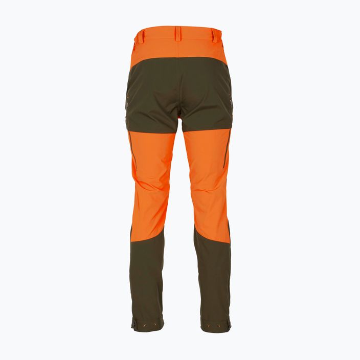 Pantaloni bărbătești Pinewood Abisko cu membrană b.orange/mossgreen 6