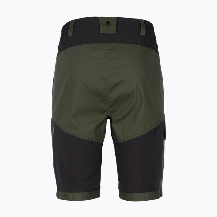 Pantaloni scurți de trekking pentru bărbați Pinewood Finnveden Trail Hybrid negru/verde-muștar pentru bărbați 5