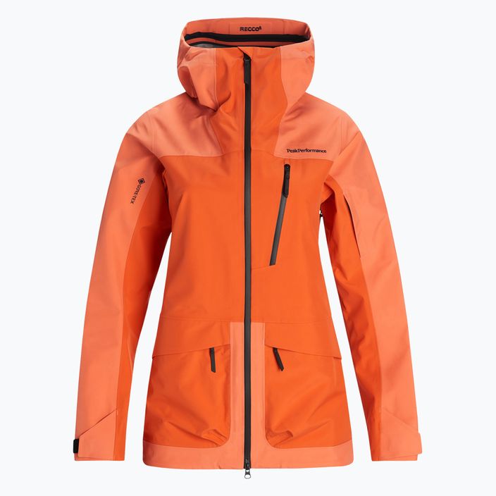 Jachetă de schi pentru femei Peak Performance W Vertical 3L, portocaliu, G76657060