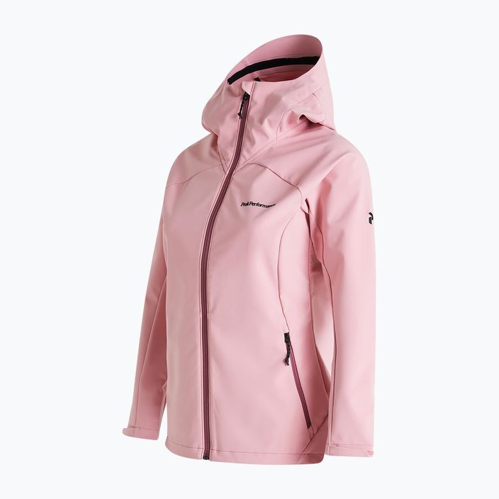 Jachetă softshell pentru femei Peak Performance Explore Hood roz G77109050 2