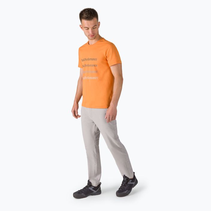 Tricou pentru bărbați Peak Performance Ground Tee R53 portocaliu G77284170 2