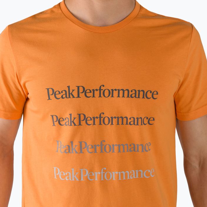 Tricou pentru bărbați Peak Performance Ground Tee R53 portocaliu G77284170 4