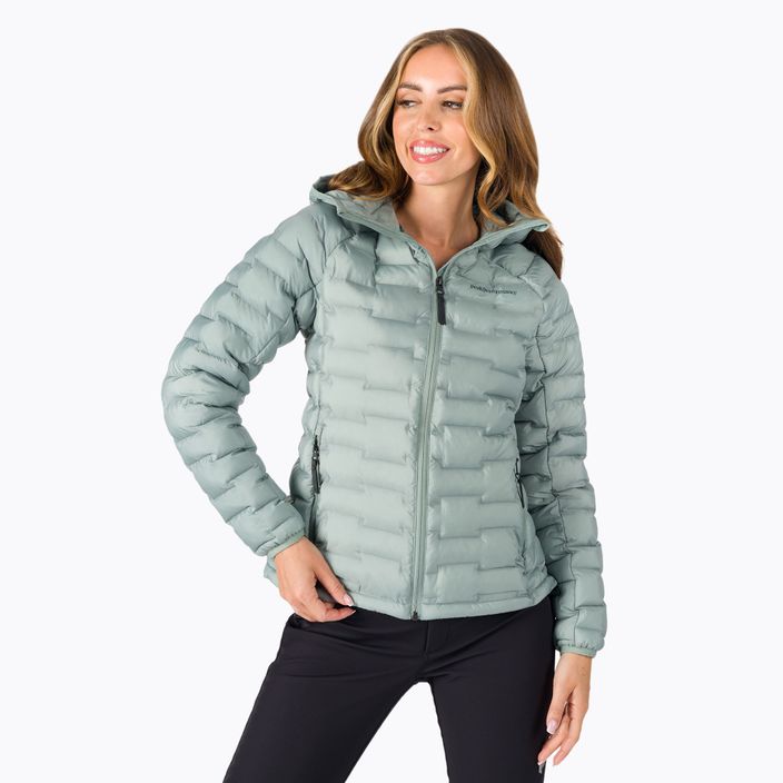 Jachetă de puf pentru femei Peak Performance Argon Light Hood verde G77254070