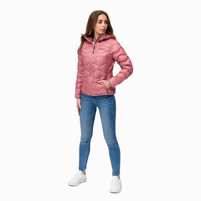 Jachetă din puf pentru femei Peak Performance Helium Down Hood roz G77238030 2