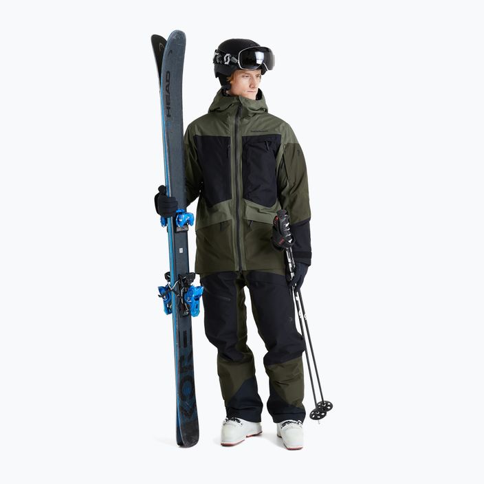 Geacă de schi pentru bărbați Peak Performance Gravity 2L GoreTex verde-neagră G78252020 2