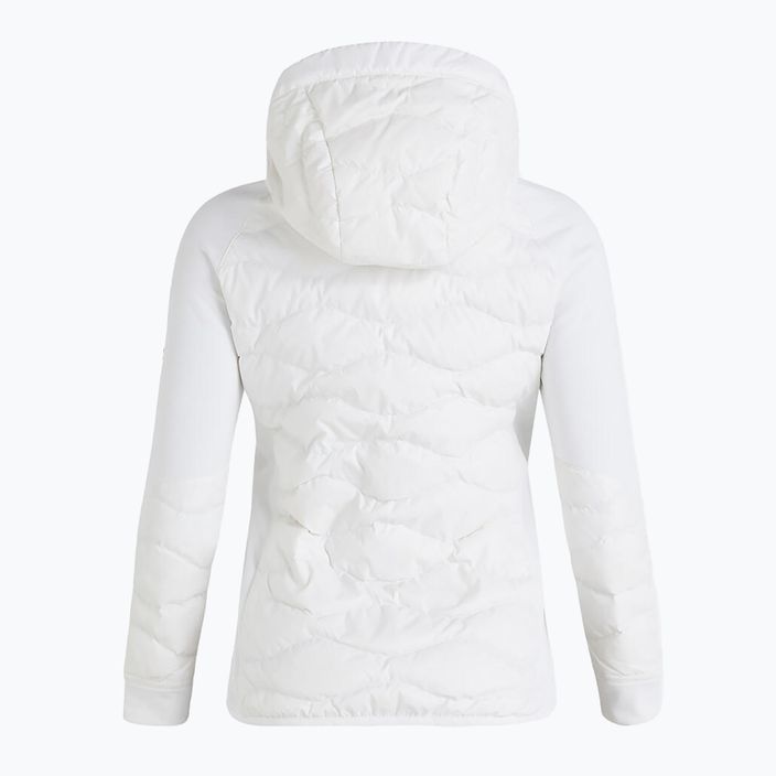 Jachetă cu glugă hibridă Peak Performance Helium Down Hybrid Hood pentru femei alb G77848100 2