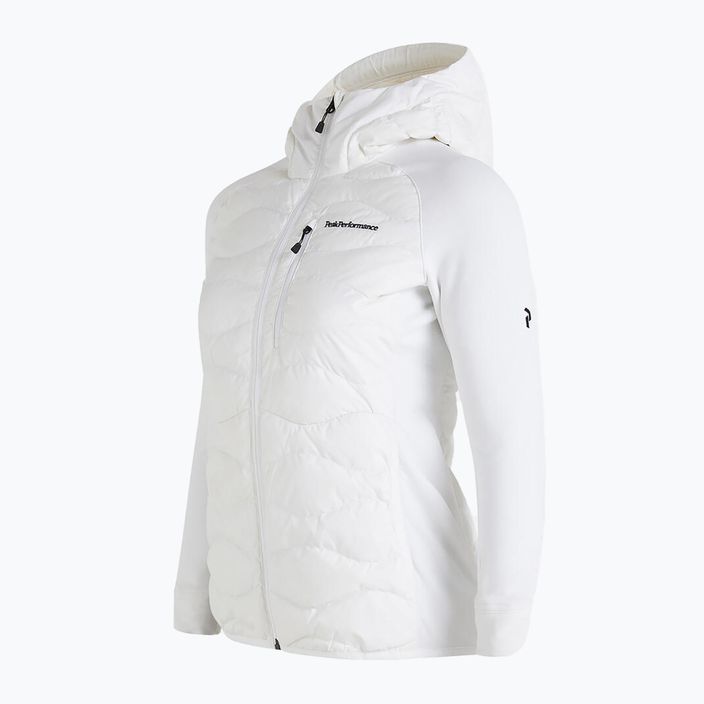Jachetă cu glugă hibridă Peak Performance Helium Down Hybrid Hood pentru femei alb G77848100 3