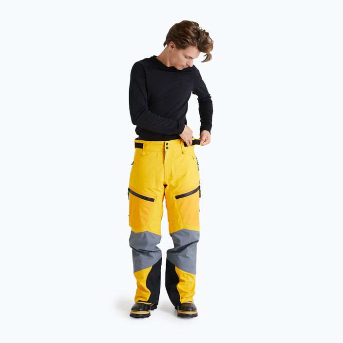 Pantaloni de schi pentru bărbați Peak Performance Gravity GoreTex 3L galben G78018080 2