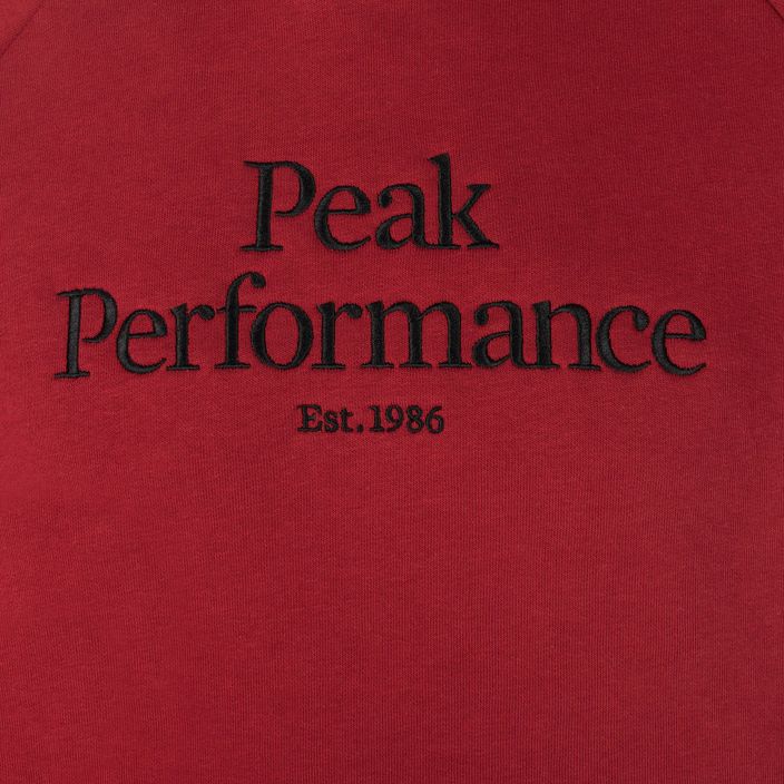 Hanorac de trekking pentru bărbați Peak Performance Original Hood roșu G77756330 3