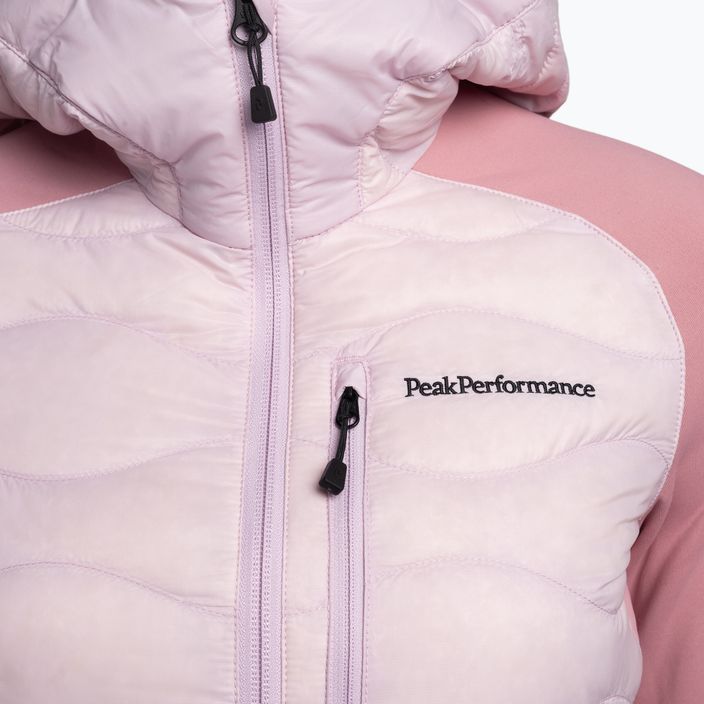 Jachetă cu glugă hibridă Peak Performance Helium Down Hybrid Hood pentru femei roz G77848130 3