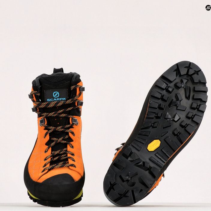 Cizme de trekking pentru bărbați SCARPA Zodiac Tech GTX BZH Pentax Precision II XT portocaliu 71100-200/1 17