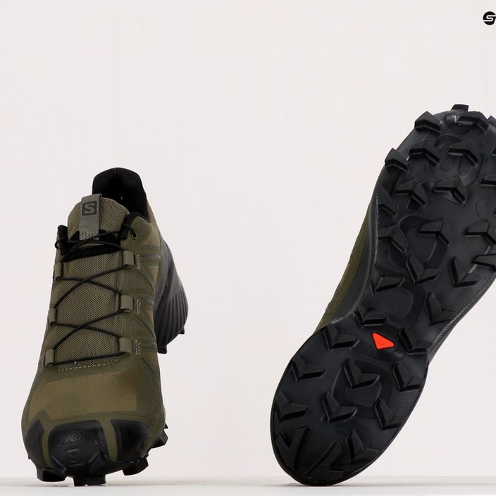 Pantofi de trail pentru bărbați Salomon Speedcross 5 Wide verde L40981300 10