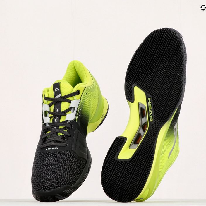 Pantofi de tenis pentru bărbați HEAD Sprint Pro 3.0 SF Clay negru/verde 273091 14