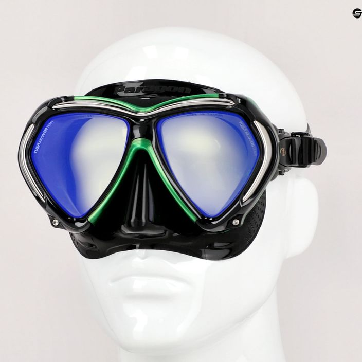 Mască de înot TUSA Paragon Mask, verde, M-2001 8