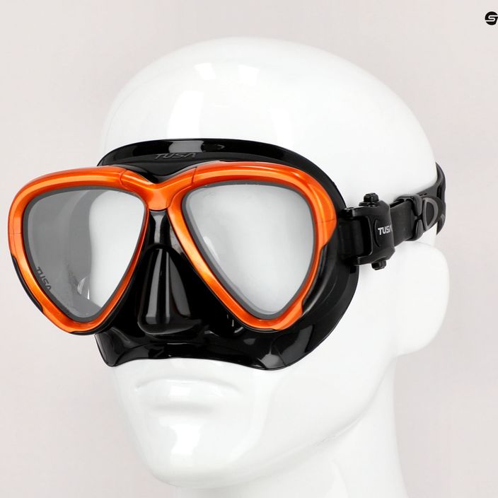 Mască de înot TUSA Intega Mask, portocaliu, M-2004 7