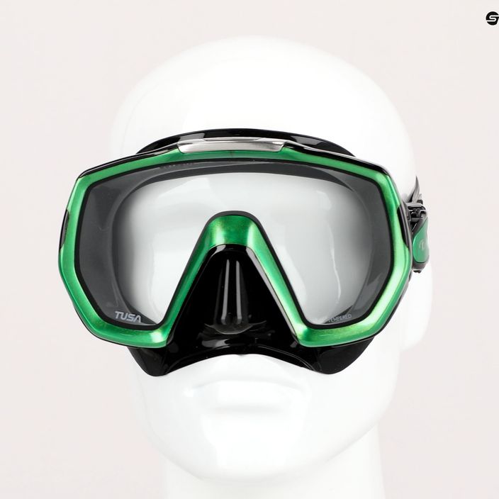 Mască de înot TUSA Freedom Elite, verde, M-1003 7