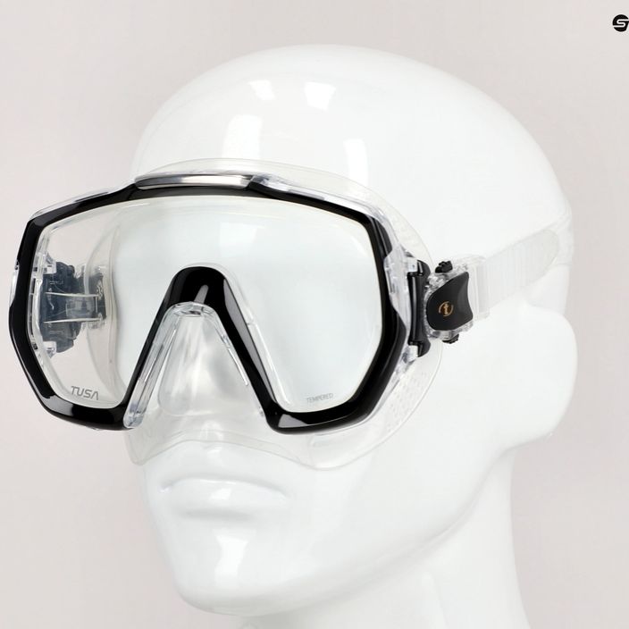 Mască de înot TUSA Freedom Elite, alb, M-1003 7