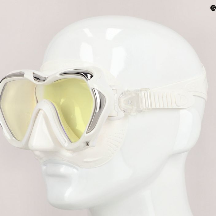 Mască de înot TUSA Paragon S Mask, alb, M-111 7