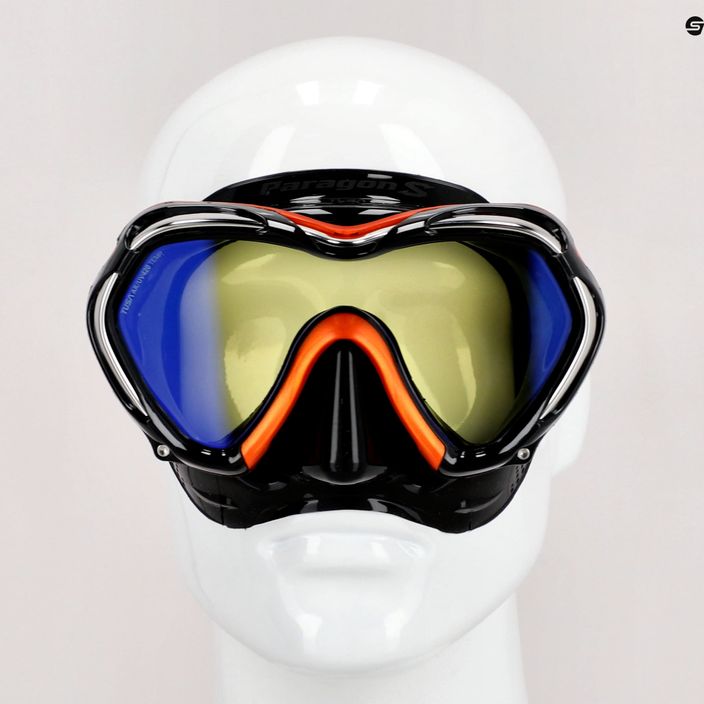 Mască de înot TUSA Paragon S Mask, portocaliu, M-1007 7