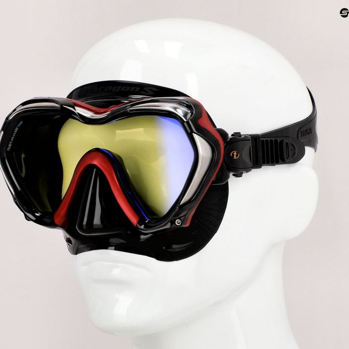 Mască de înot TUSA Paragon S Mask, roșu, M-1007 6