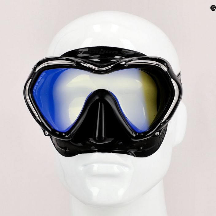 Mască de înot TUSA Paragon S Mask, negru, M-1007 7