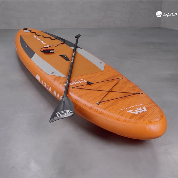 Placă SUP Aqua Marina Fusion - All-Around iSUP, 3.3m/15cm, cu vâslă și lesă de siguranță portocalie BT-21FUP 16