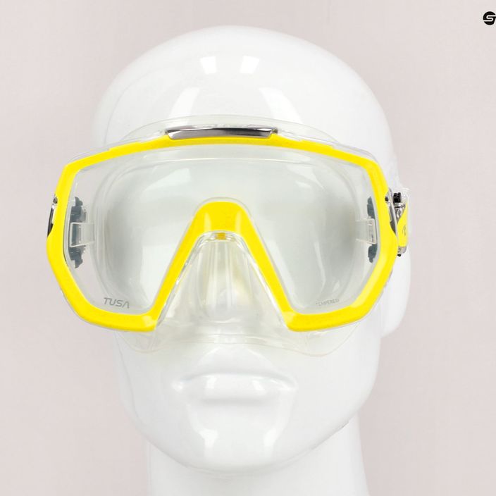 Mască de înot TUSA Freedom Elite, galben, M-1003 7